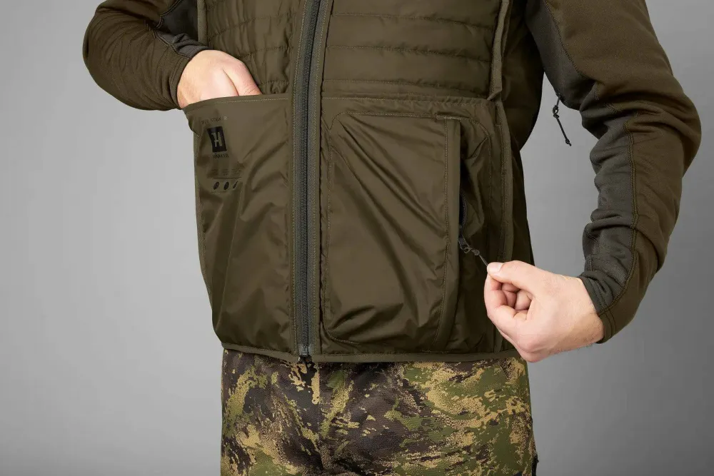 Härkila Men's Deer Stalker Camo Reversible Packable Waistcoat Willow Green/Axis MSP Forest Willow Green/Axis Msp®Forest Discount