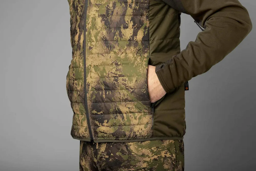Härkila Men's Deer Stalker Camo Reversible Packable Waistcoat Willow Green/Axis MSP Forest Willow Green/Axis Msp®Forest Discount