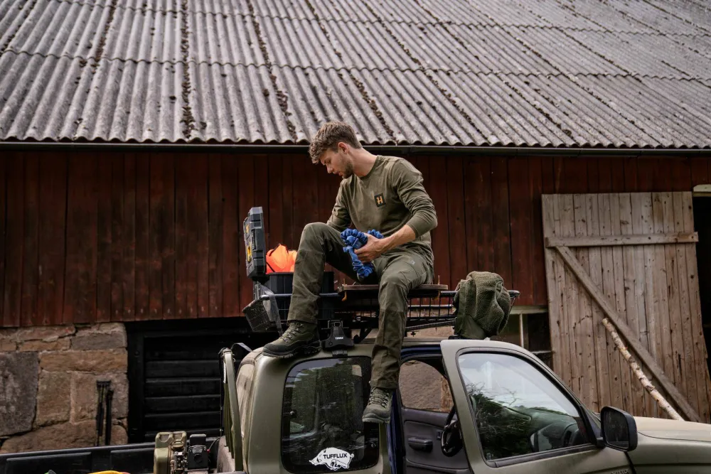 Härkila Men's Fjell Pants Forest Night/Rosin Discount