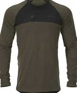 Härkila Men's Heat L/S T-shirt Willow Green/Black