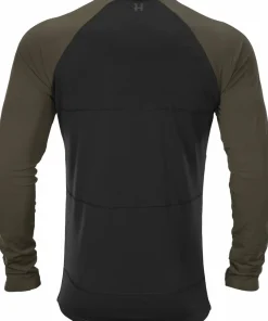 Härkila Men's Heat L/S T-shirt Willow Green/Black