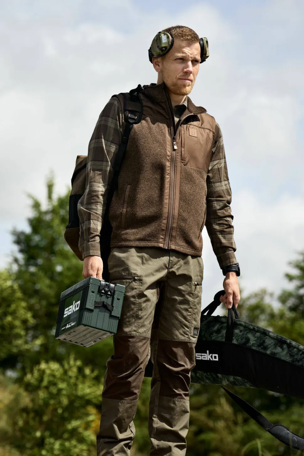 Härkila Men's Kalix Fleece Waistcoat Dark Earth