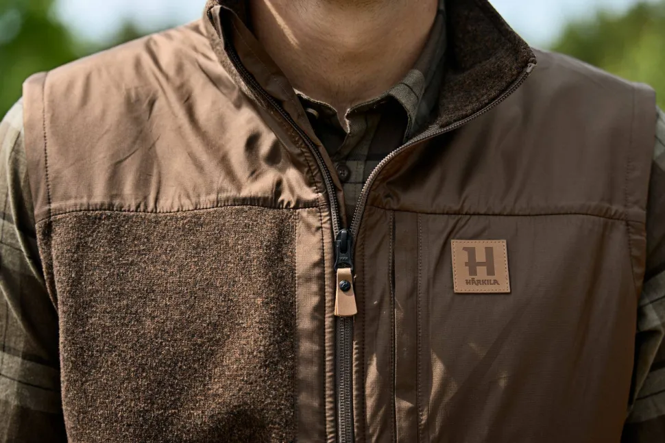 Härkila Men's Kalix Fleece Waistcoat Dark Earth