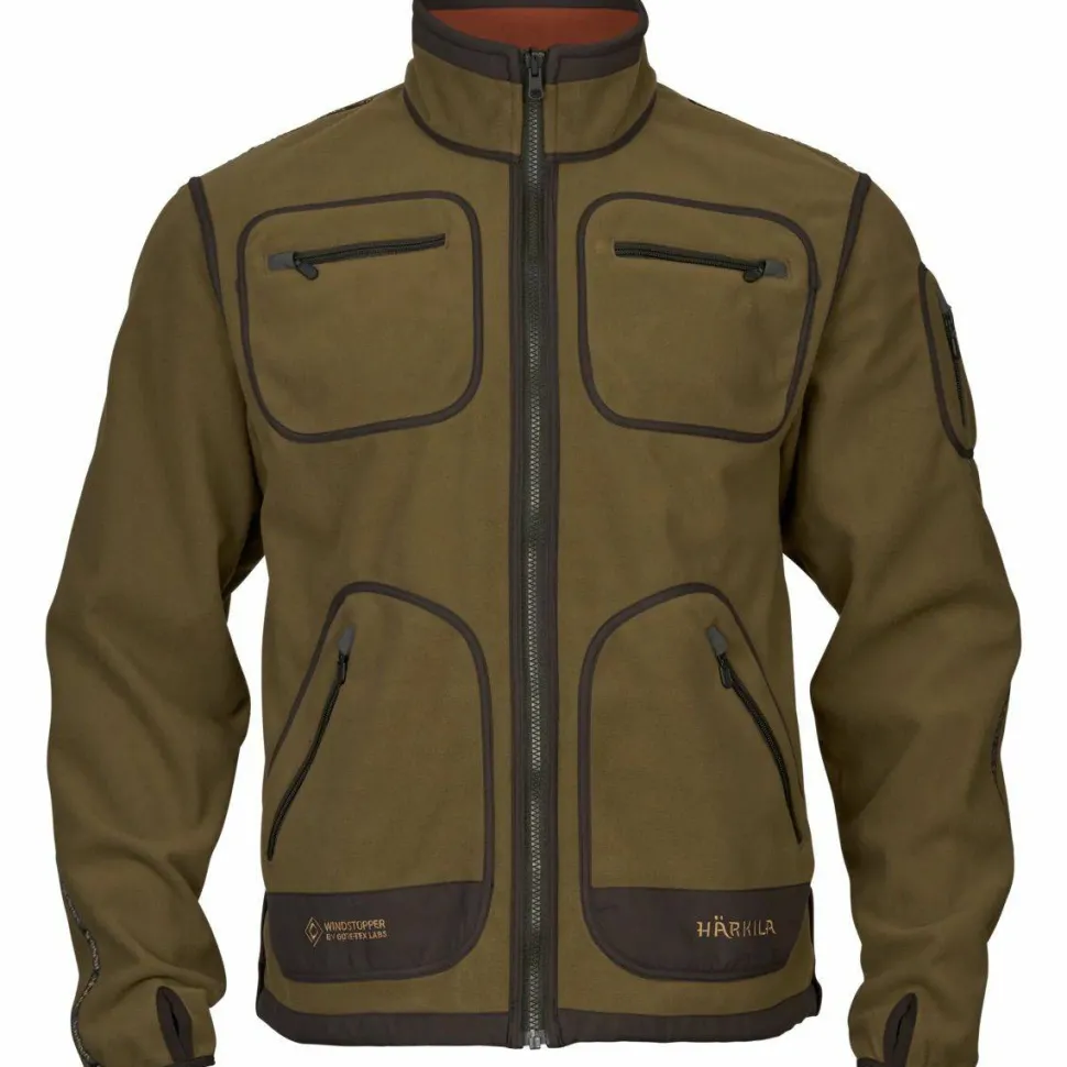 Härkila Men's Kamko Fleece Dark Olive/arabian Spice