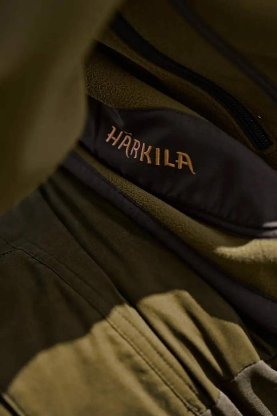 Härkila Men's Kamko Fleece Dark Olive/arabian Spice
