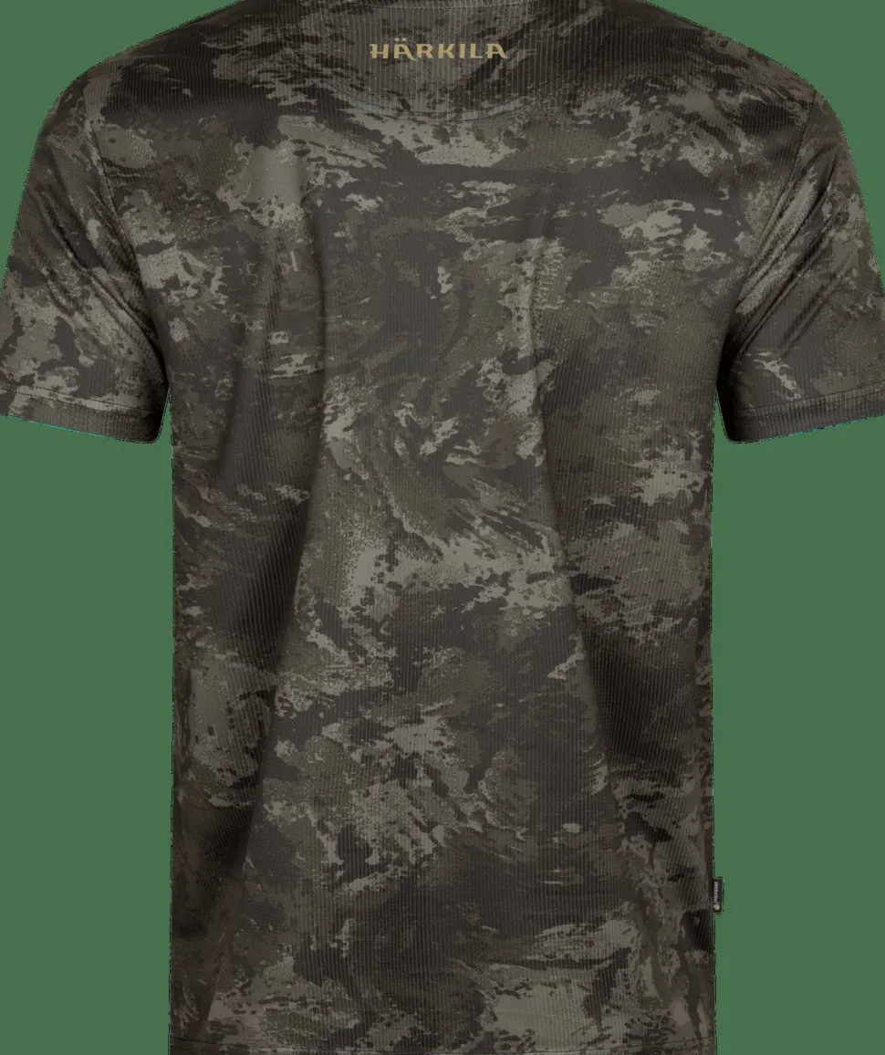 Härkila Men's Noctyx Camo Short Sleeved T-Shirt Axis MSP®Black/Black