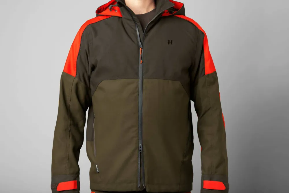 Härkila Men's Pro Hunter Dog Keeper GORE-TEX Jacket Willow Green/Orange Discount