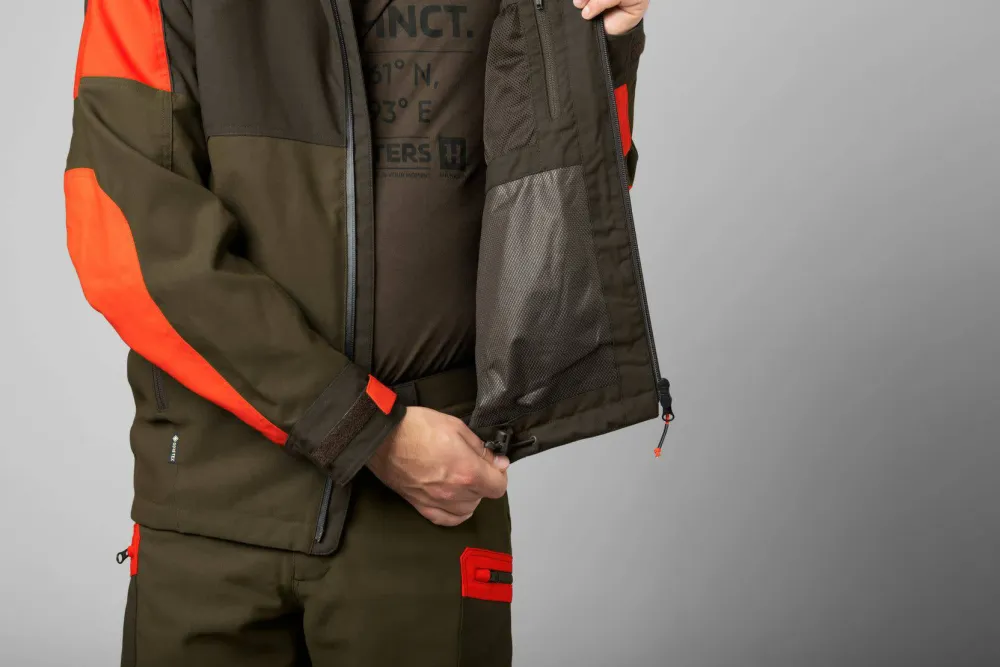 Härkila Men's Pro Hunter Dog Keeper GORE-TEX Jacket Willow Green/Orange Discount