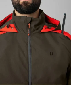 Härkila Men's Pro Hunter Dog Keeper GORE-TEX Jacket Willow Green/Orange Discount