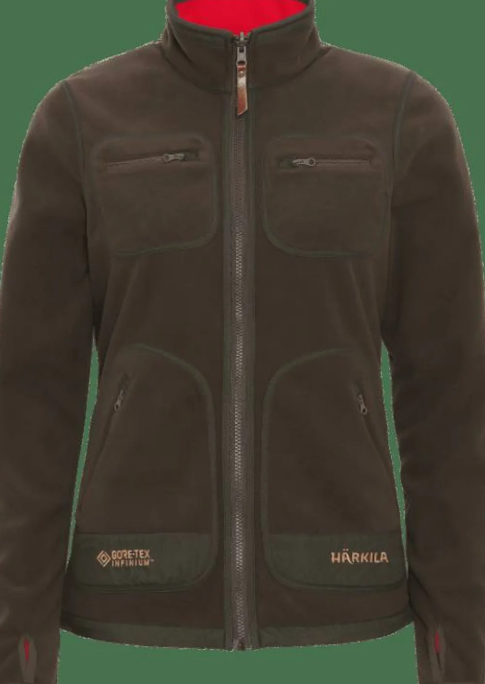 Härkila Women's Kamko Fleece Brown/Red Clearance