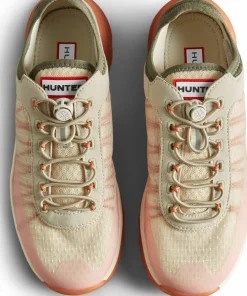 HUNTER Women's Travel Trainer Shaded White/Lichen Green/Skimming Stone/Coral Shade