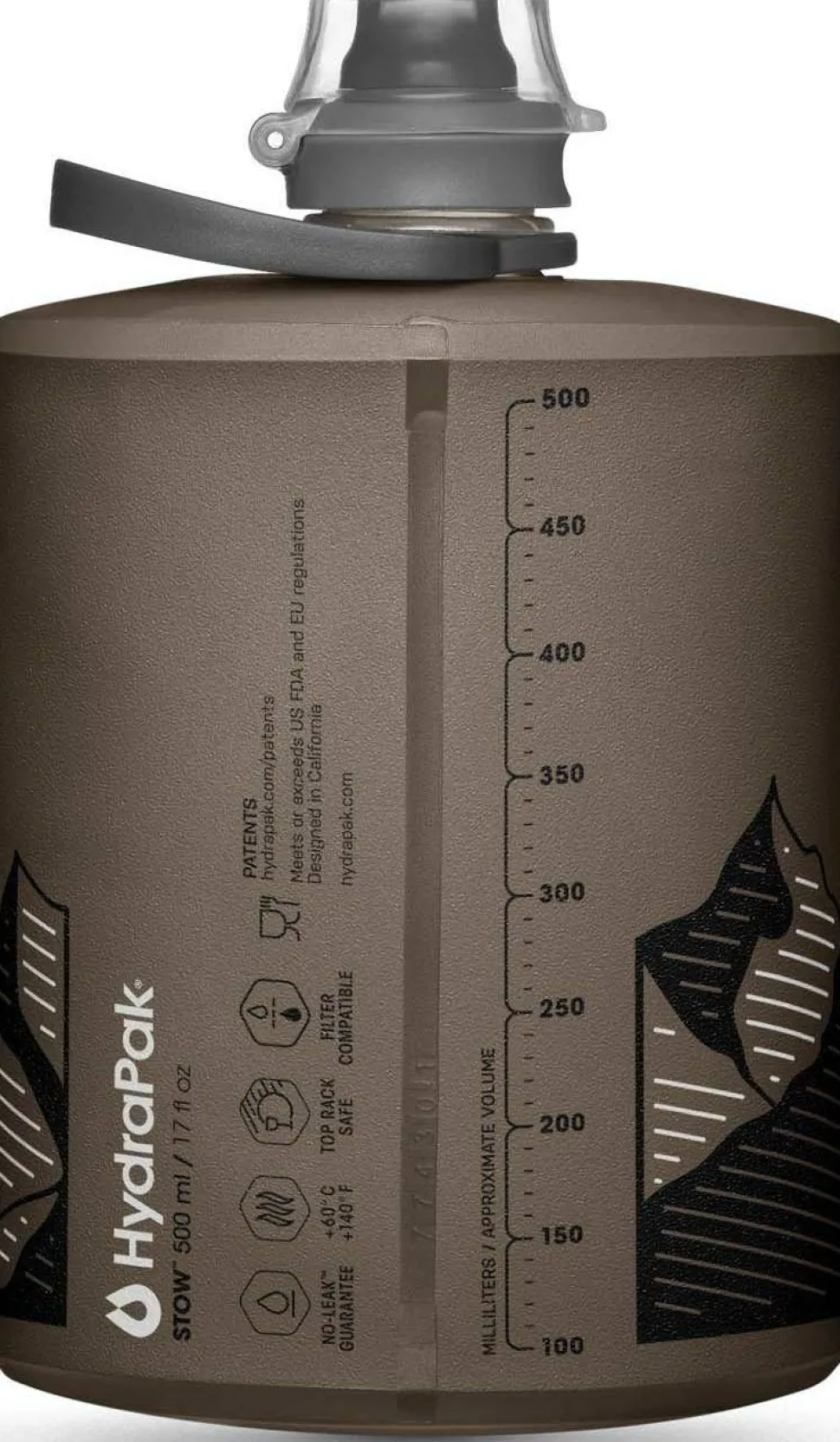 Hydrapak Stow 500 ml Mammoth Grey
