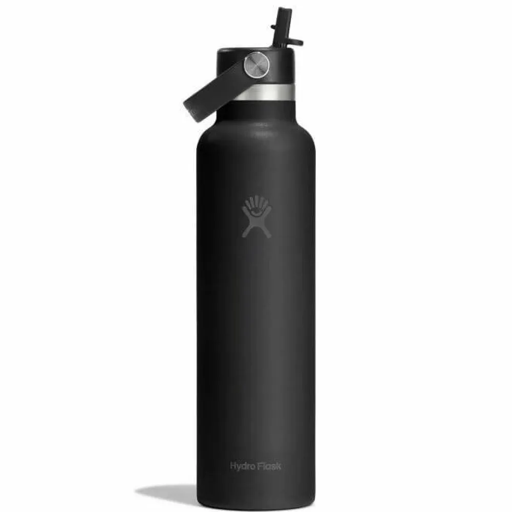Hydro Flask 621ml Standard Flex Straw Cap Black Sale