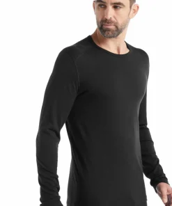 Icebreaker Men's 200 Oasis Long Sleeve Crewe Black