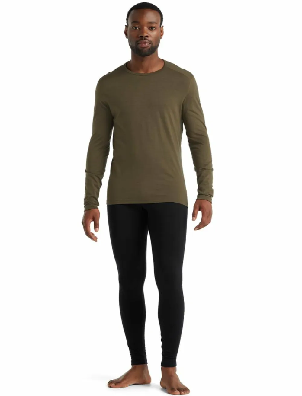 Icebreaker Men's 200 Oasis Long Sleeve Crewe LODEN Online