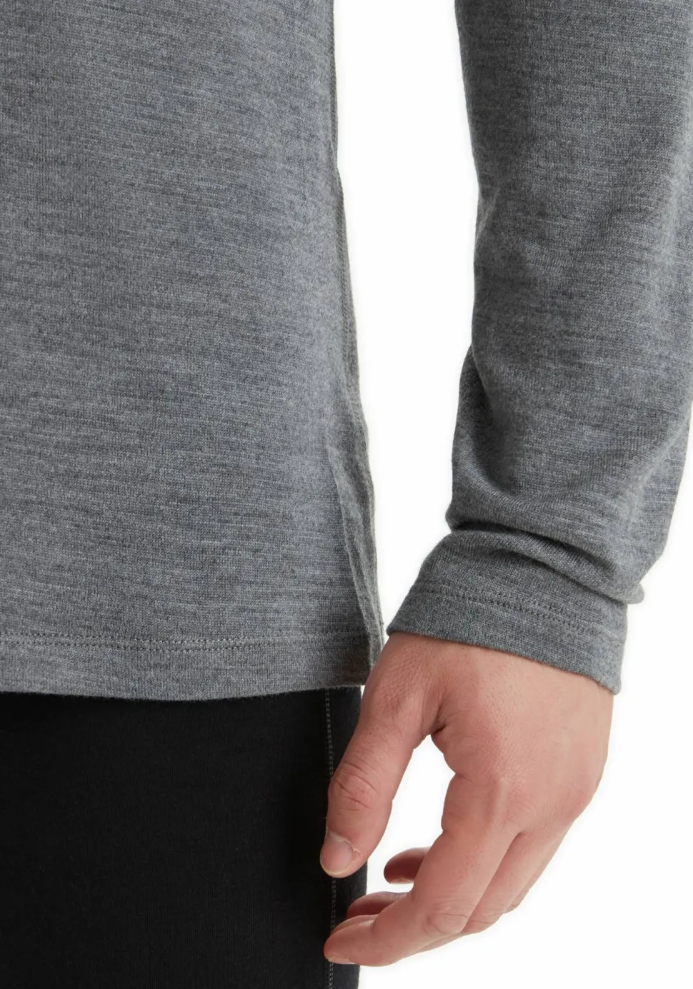 Icebreaker Men's 260 Tech Longsleeve Half Zip Gritstone Heather