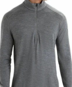 Icebreaker Men's 260 Tech Longsleeve Half Zip Gritstone Heather