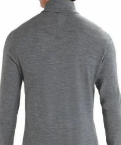 Icebreaker Men's 260 Tech Longsleeve Half Zip Gritstone Heather