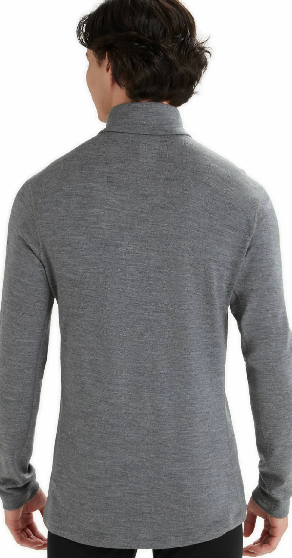 Icebreaker Men's 260 Tech Longsleeve Half Zip Gritstone Heather