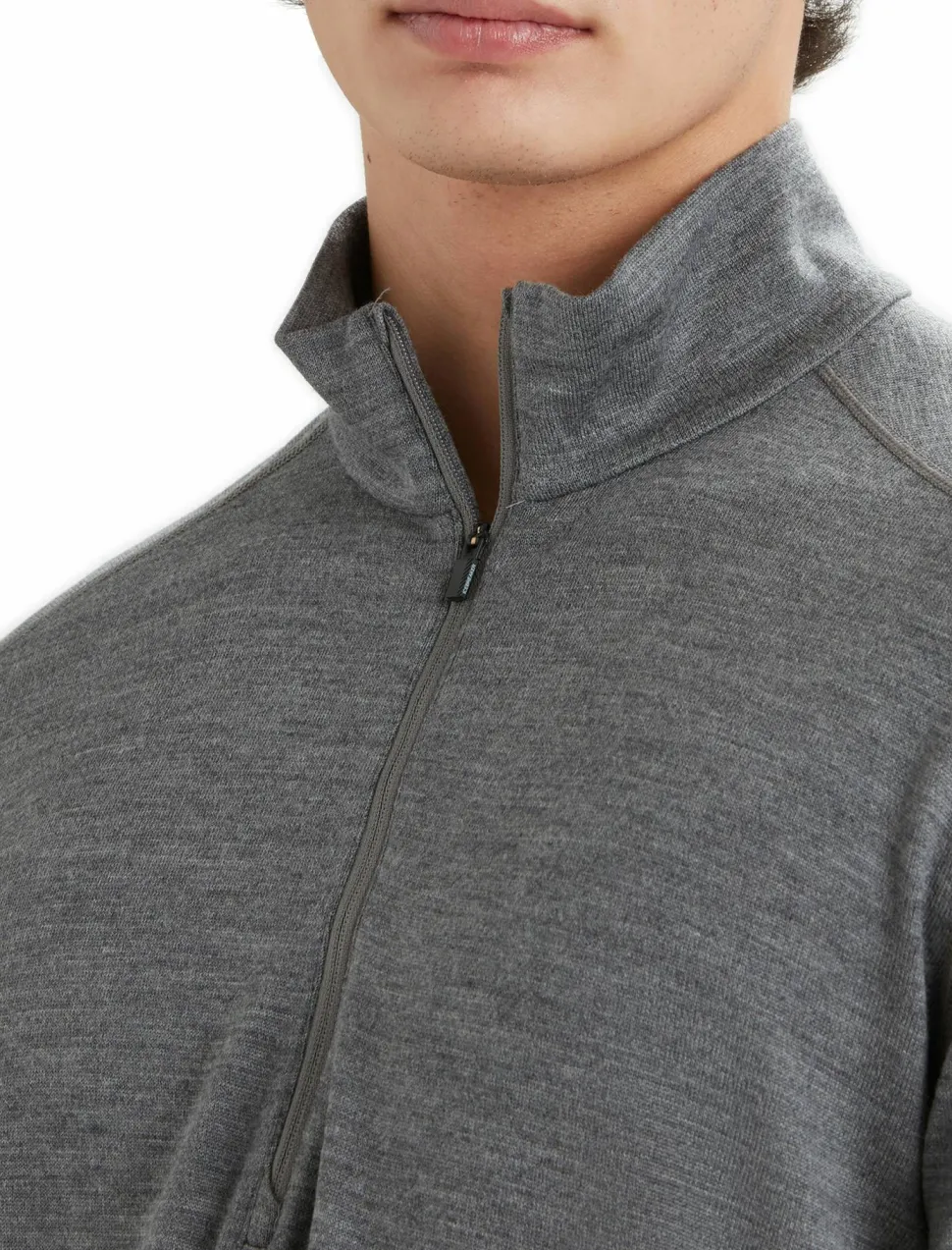 Icebreaker Men's 260 Tech Longsleeve Half Zip Gritstone Heather