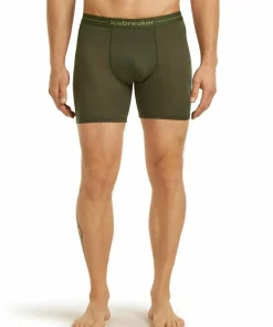 Icebreaker Men's Anatomica Long Boxers Dk Loden Outlet