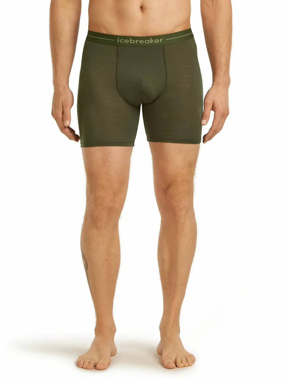 Icebreaker Men's Anatomica Long Boxers Dk Loden Outlet