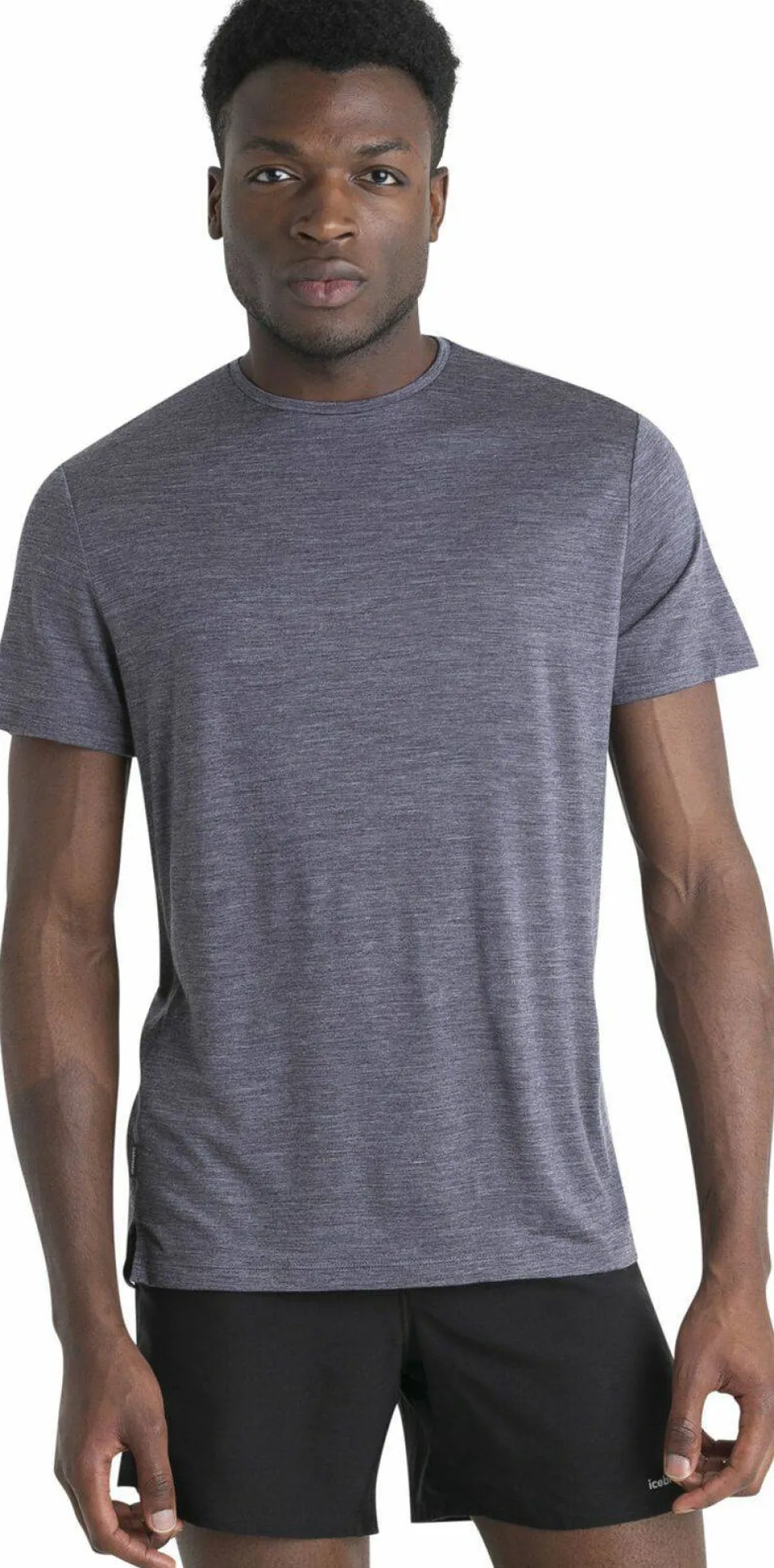 Icebreaker Men's Merino 125 Cool-Lite™ Sphere III Short Sleeve Tee Midnight Navy Heather