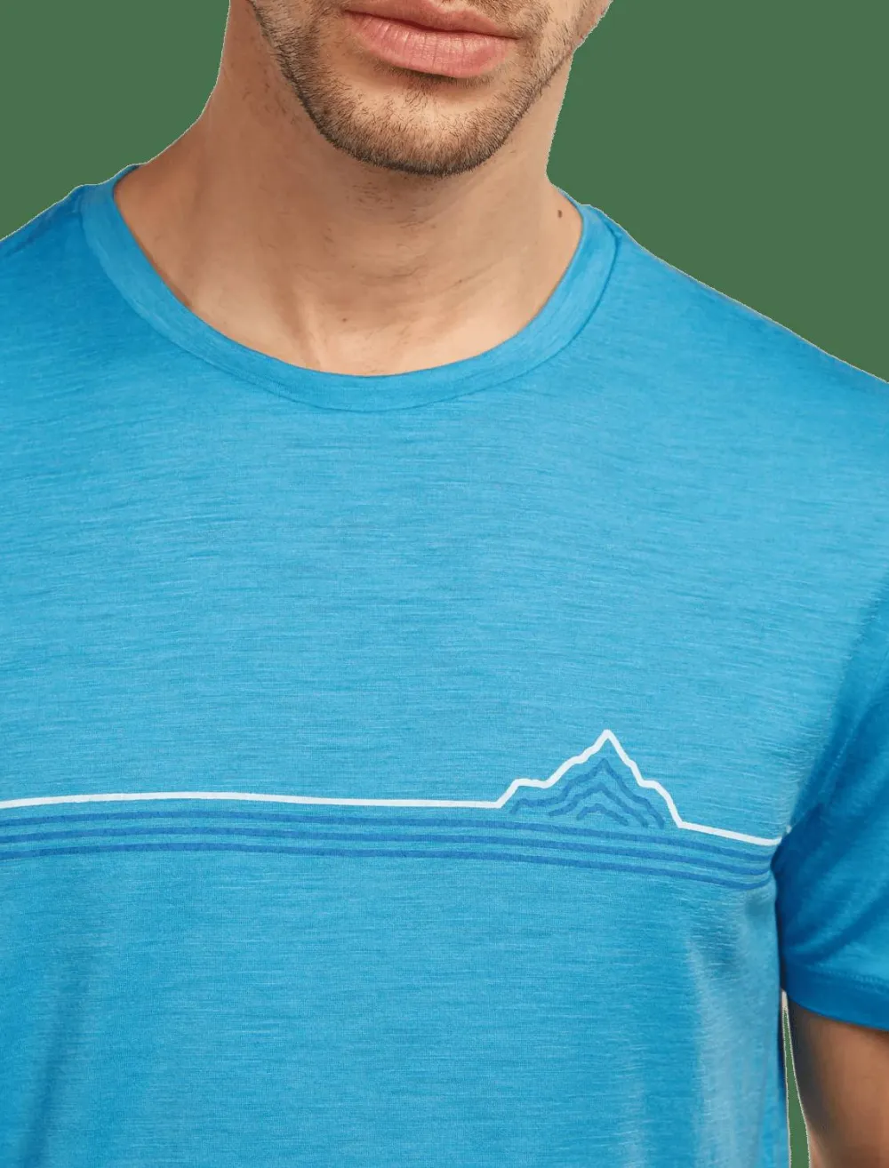 Icebreaker Men's Merino 150 Tech Lite Ss Tee Range Stripes Arctic Best
