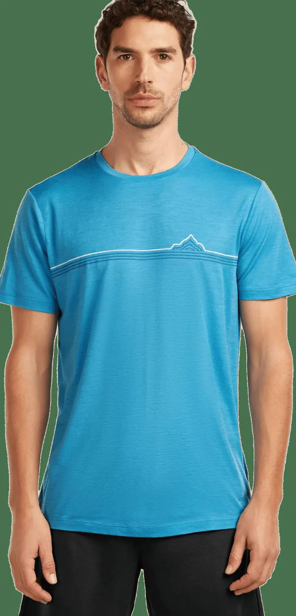 Icebreaker Men's Merino 150 Tech Lite Ss Tee Range Stripes Arctic Best