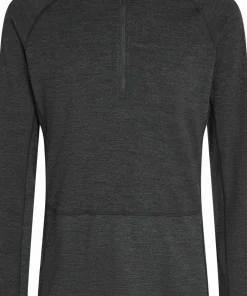 Icebreaker Men's Merino 260 ZoneKnit Long Sleeve Half Zip Jet Hthr