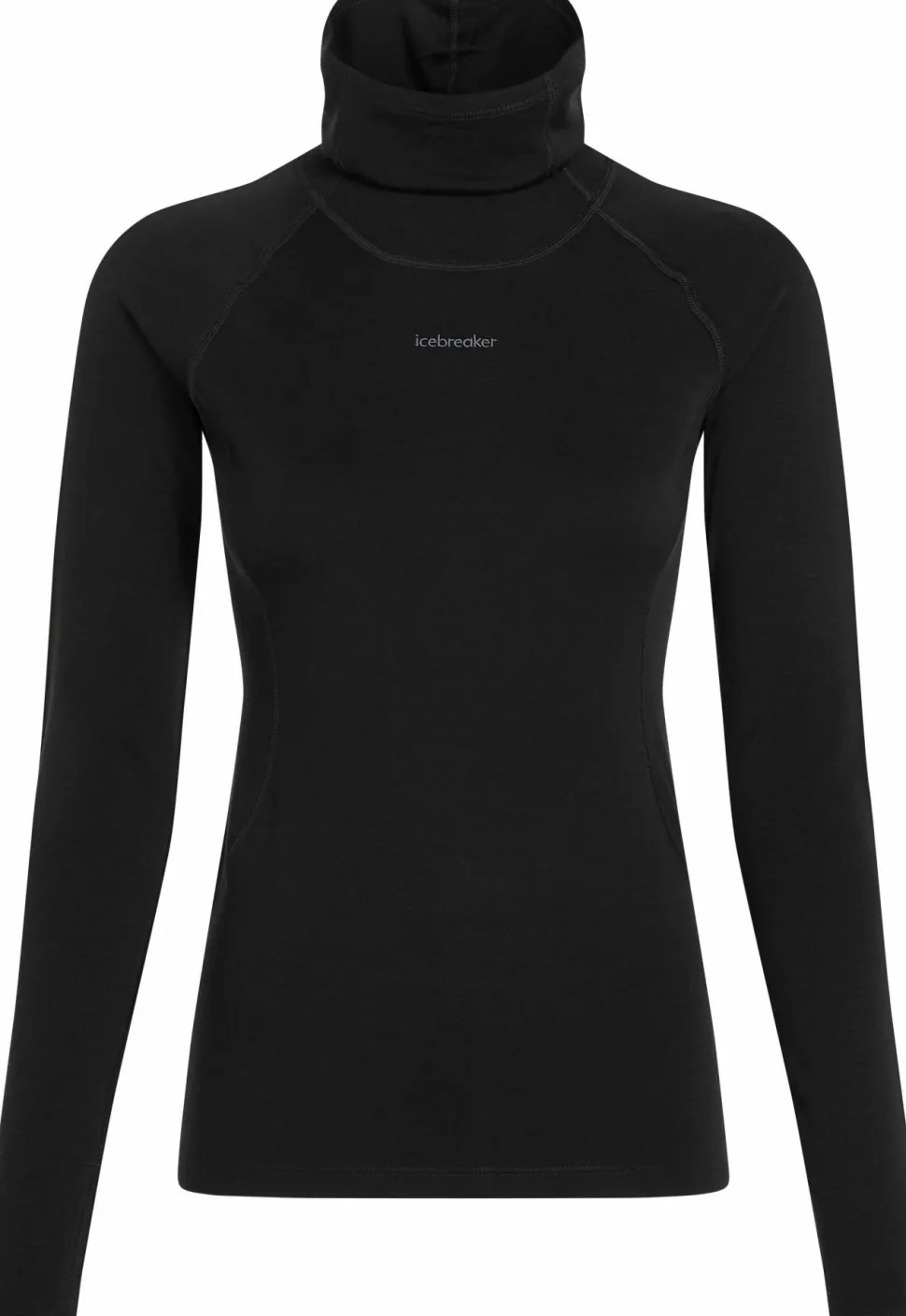 Icebreaker Women's 300 MerinoFine Polar Long Sleeve Roll Neck Black