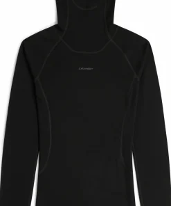 Icebreaker Women's 300 MerinoFine Polar Long Sleeve Roll Neck Black