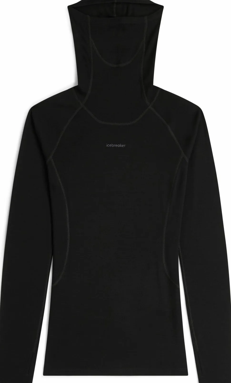 Icebreaker Women's 300 MerinoFine Polar Long Sleeve Roll Neck Black