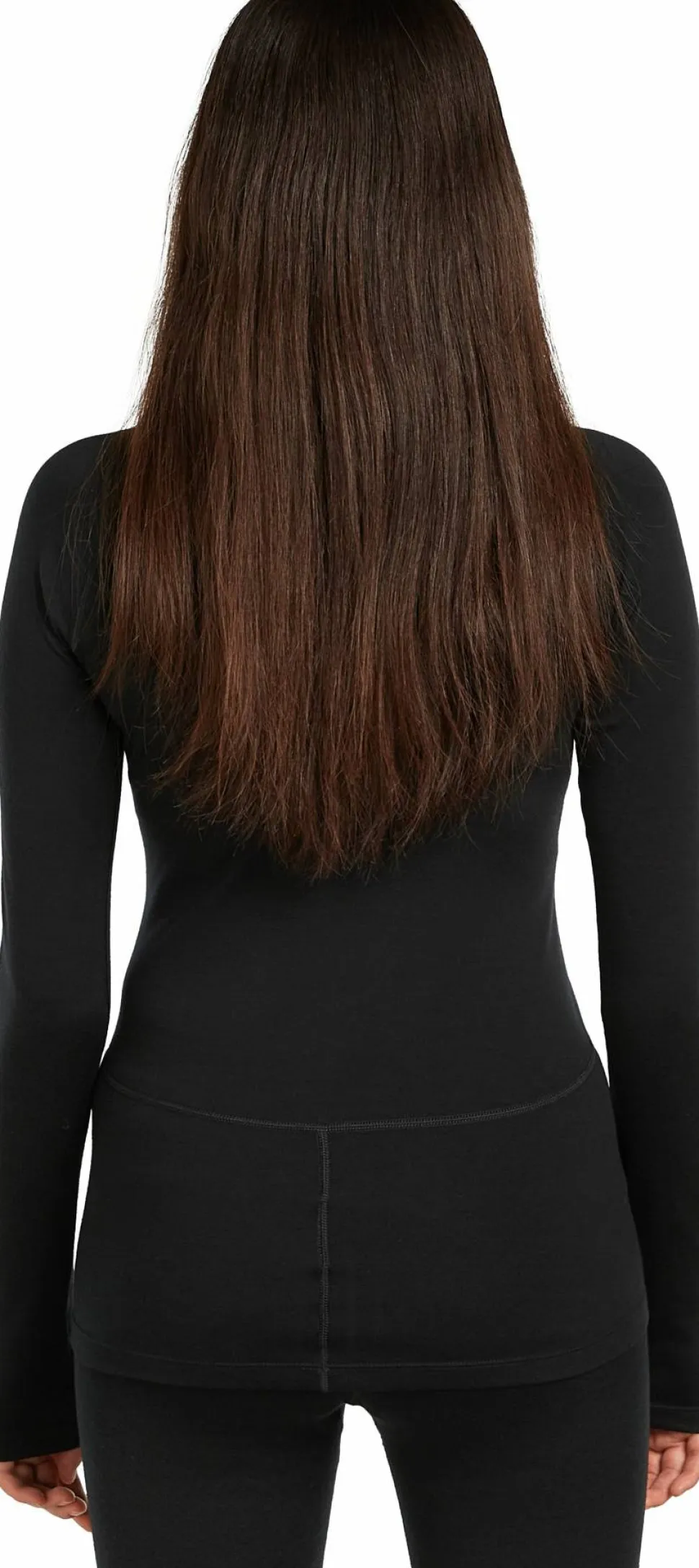 Icebreaker Women's 300 MerinoFine Polar Long Sleeve Roll Neck Black