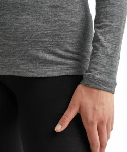 Icebreaker Women's 200 Oasis Long Sleeve Crewe Gritstone Heather