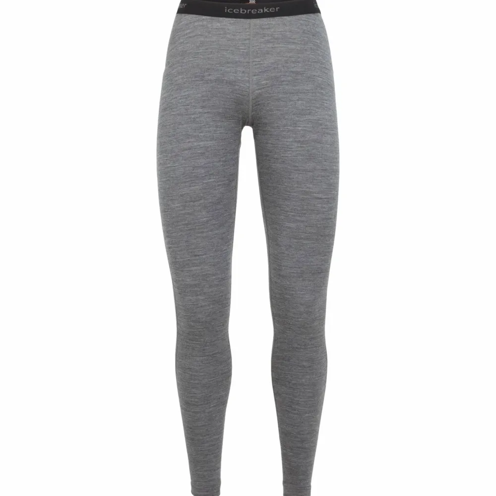Icebreaker Women's 200 Oasis Leggings Gritstone Heather Gritstone HTHR Best