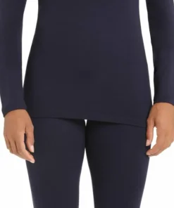 Icebreaker Women's 260 Tech Longsleeve Half Zip Midnight Navy Best