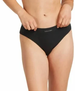 Icebreaker Women's Merino Rib Lotus Hipster Black Online