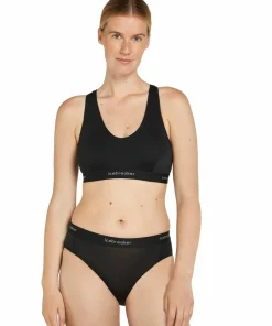 Icebreaker Women's Merino 125 Cool-Lite Sprite Racerback Bra Black