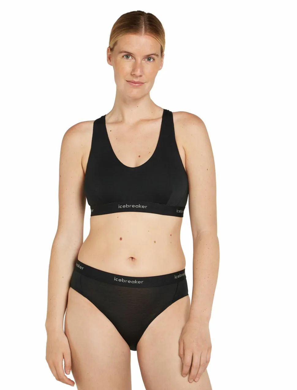 Icebreaker Women's Merino 125 Cool-Lite Sprite Racerback Bra Black