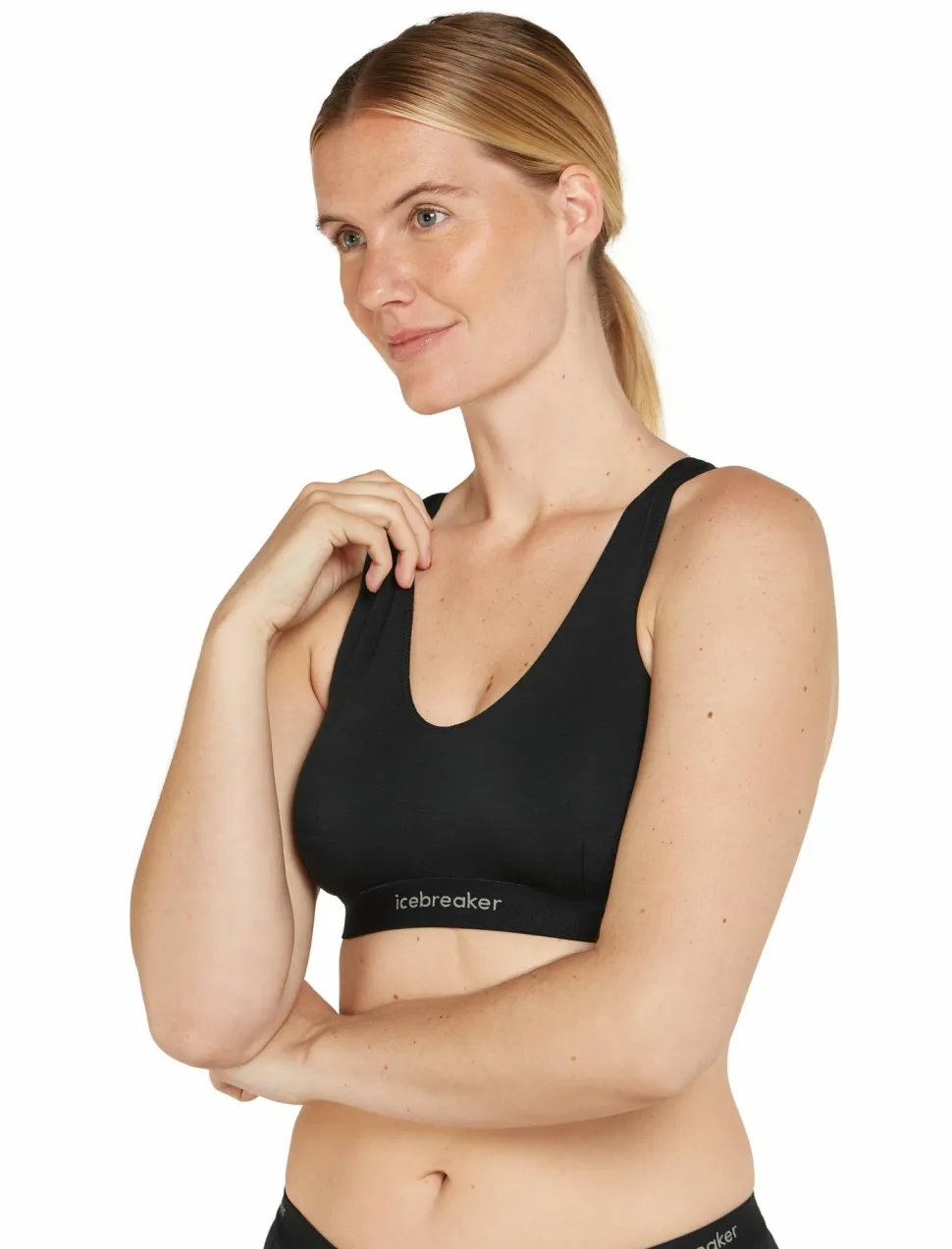 Icebreaker Women's Merino 125 Cool-Lite Sprite Racerback Bra Black