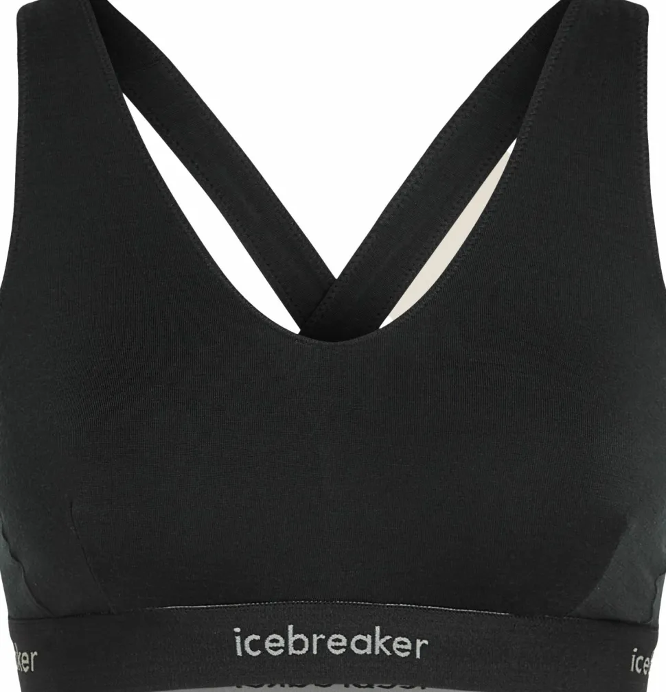 Icebreaker Women's Merino 125 Cool-Lite Sprite Racerback Bra Black
