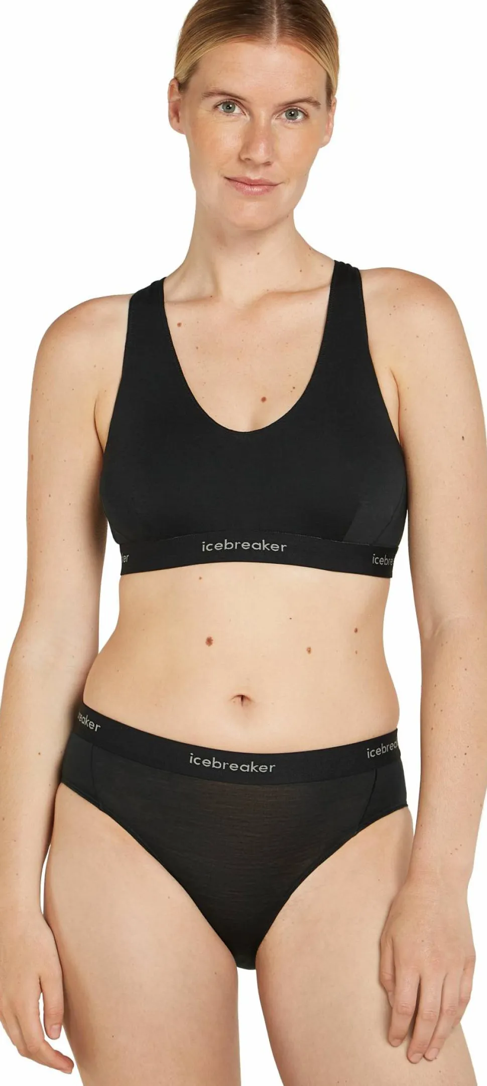 Icebreaker Women's Merino 125 Cool-Lite Sprite Racerback Bra Black