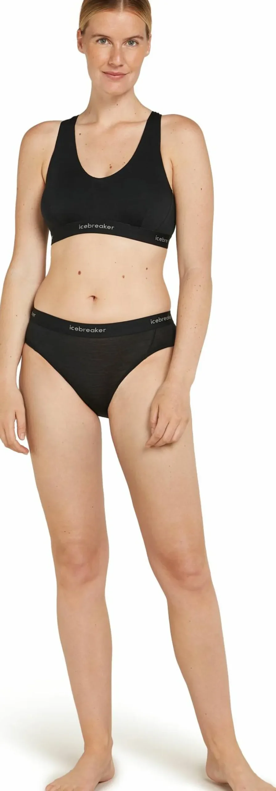 Icebreaker Women's Merino 125 Cool-Lite Sprite Racerback Bra Black