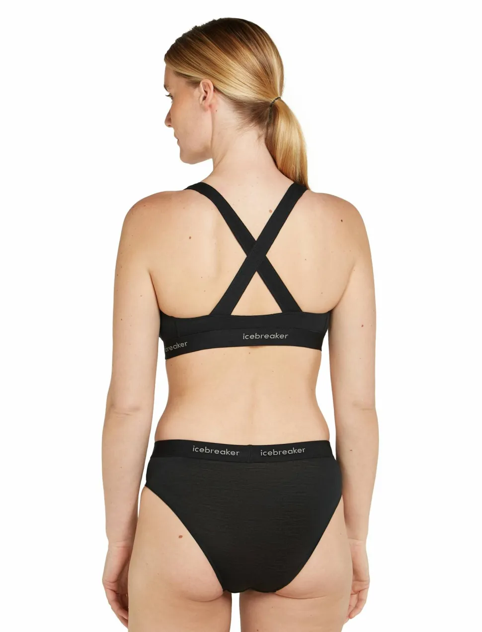 Icebreaker Women's Merino 125 Cool-Lite Sprite Racerback Bra Black