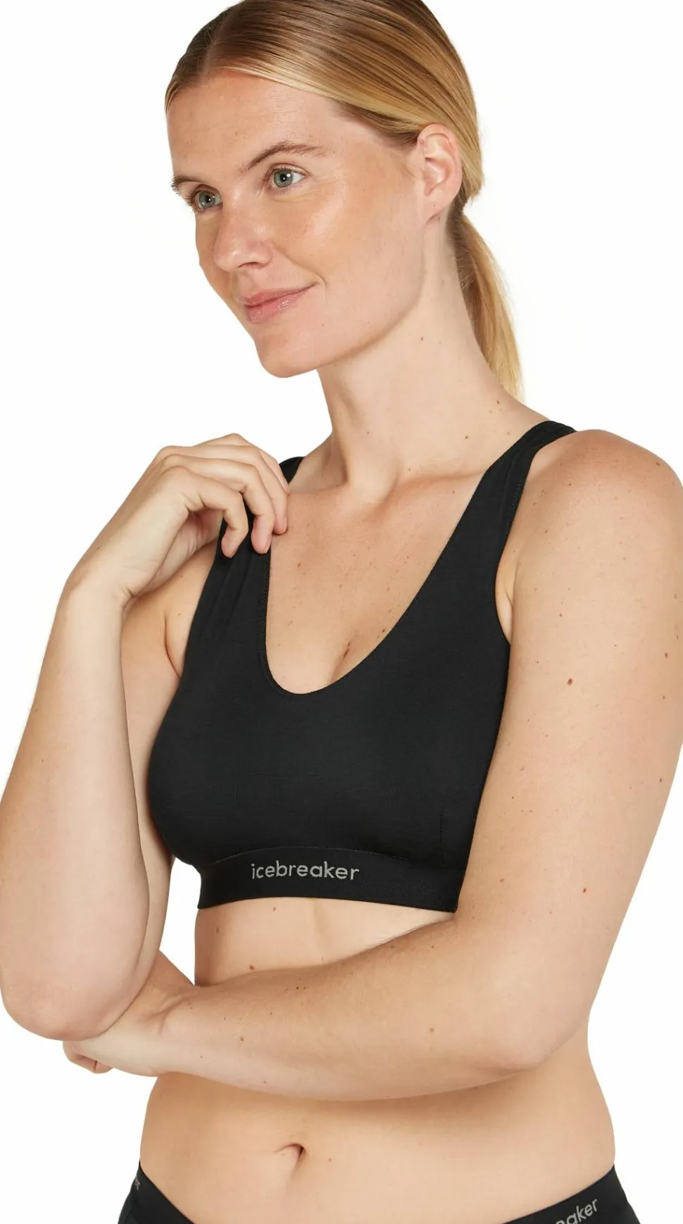Icebreaker Women's Merino 125 Cool-Lite Sprite Racerback Bra Black