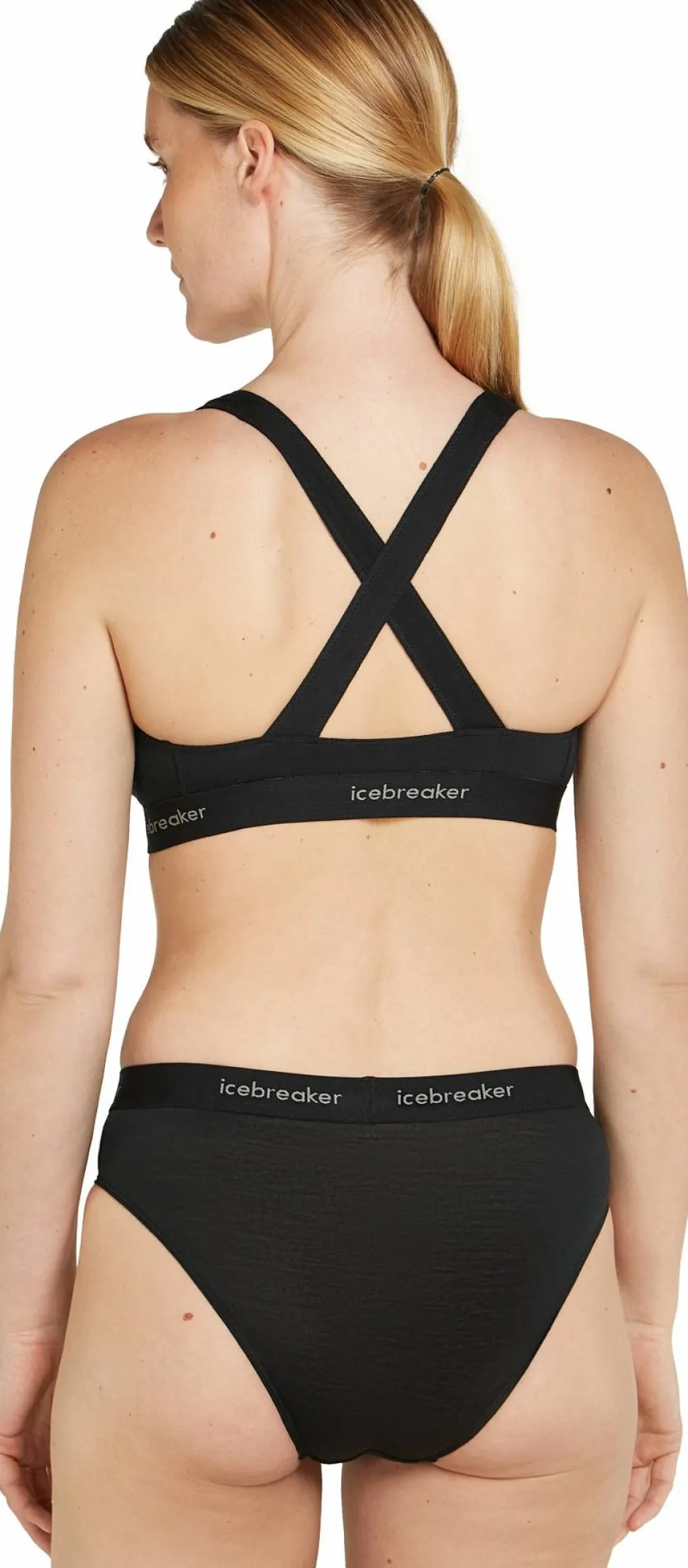 Icebreaker Women's Merino 125 Cool-Lite Sprite Racerback Bra Black