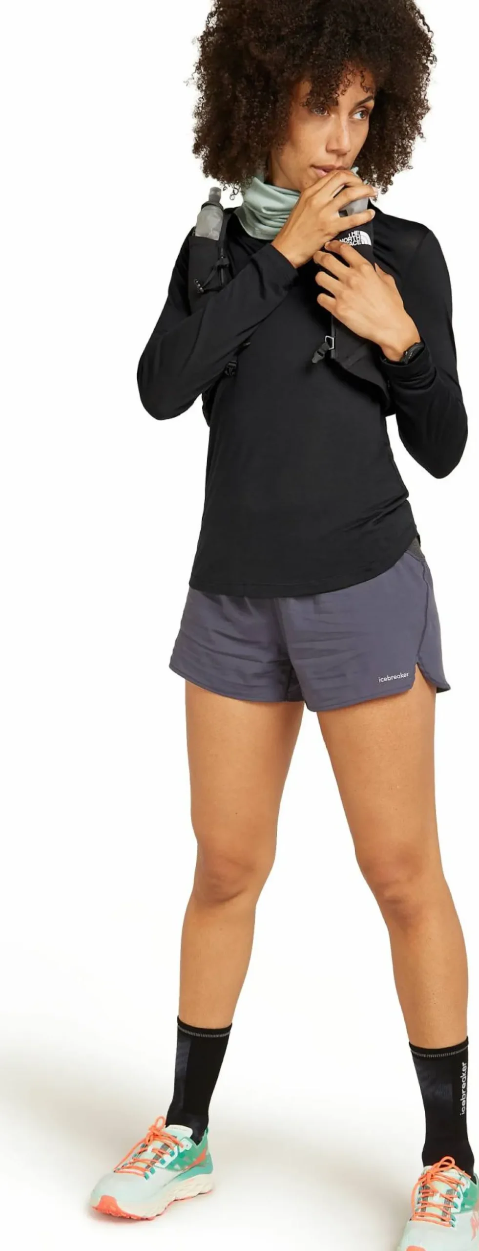 Icebreaker Women's Merino 125 Cool-Lite Sphere III Long Sleeve Tee Black Sale