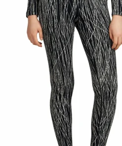 Icebreaker Women's Merino 260 Tech Vertex High Rise Leggings Delta Lines AOP Black/Snow Online