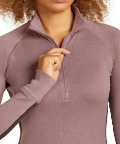 Icebreaker Women's Merino 260 ZoneKnit Long Sleeve Half Zip Java/Summit Online